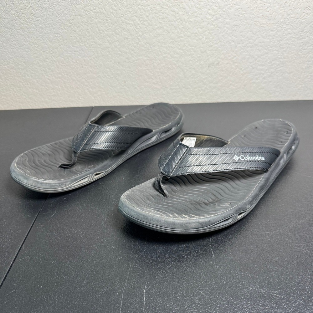 Columbia Mens Black Flip Flop Sandals Water Shoes YM5336-010 Size 12 - Picture 4 of 8
